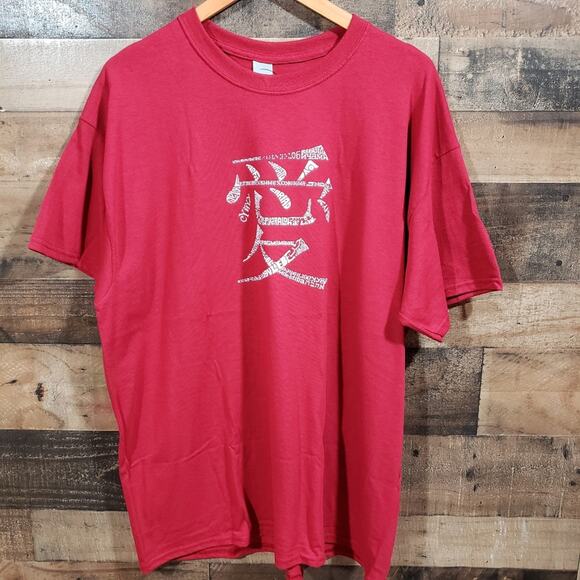 L.A. Pop Art NWT the word love in 44 languages typed graphic tshirt men size XL - Picture 2 of 8